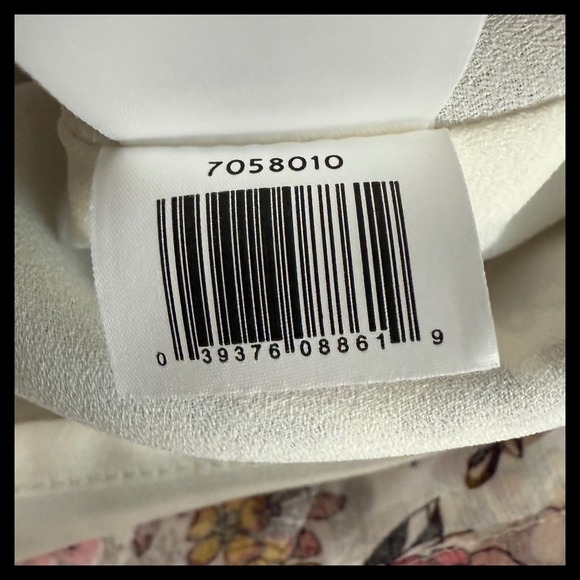 Floral Blouse Black Collar Sheer Pink Yellow Flowers Cute Top Size Small - Picture 12 of 12